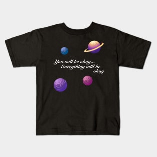 You Will Be Okay Song Helluva Boss Octavia and Stolas Astrology Positive Quote Kids T-Shirt